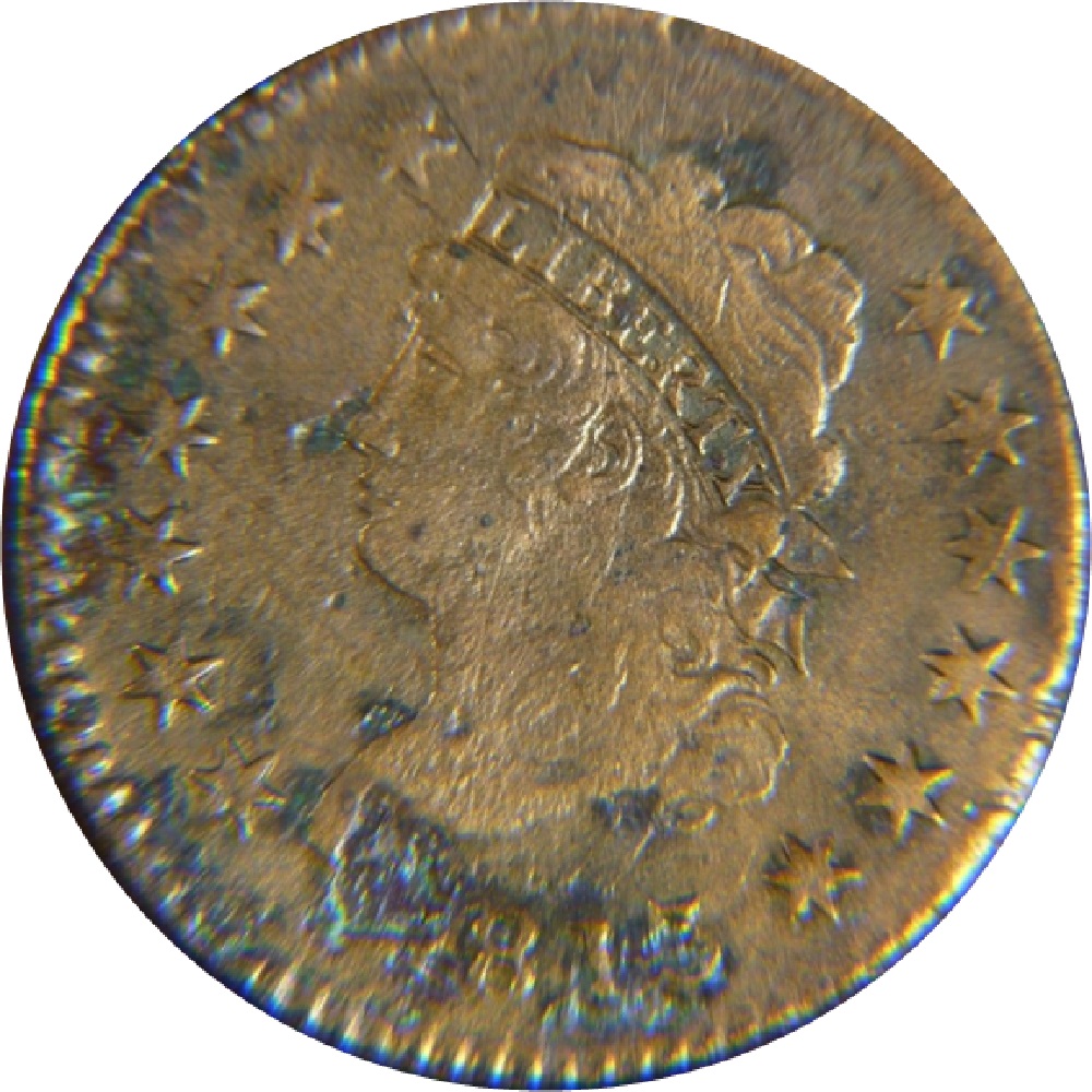 1813-Toned-Classic-Head-Large-Cent---Sheldon-293---R2